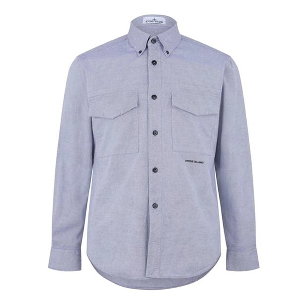 Stone Island Stone Overshirt Sn42 - Blue